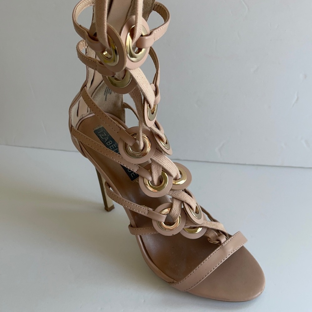 Izabella Rue Nude Pink Size 8 Lace up Style Laurna